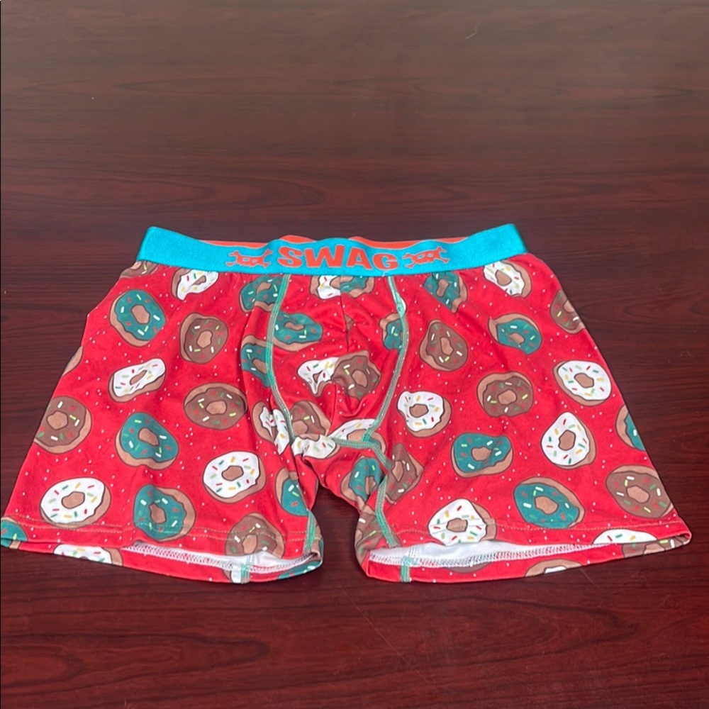 Swag Red Donut Print Boxer